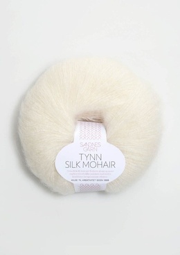 Mohairgarn Tynn Silk Mohair 1012 Natur