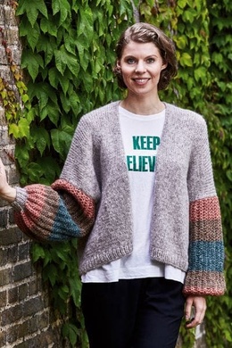 896239 - Jakke med patent-ærmer