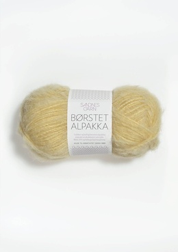 Garn Sandnes Børstet Alpakka 2112 - Lys Gul