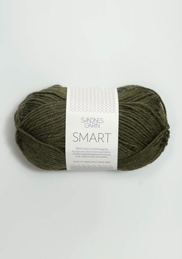 Garn Sandnes Smart 9572 - Mørk Grønmeleret