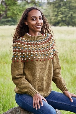 Sweater med boblebærestykke - Opskrift 893460