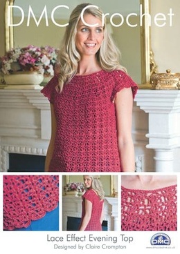 Hæklet top med blonder