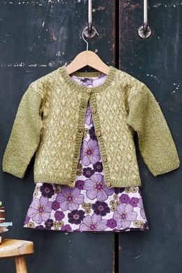 Mønsterstrikket babytrøje