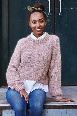 Strikkeopskrift på vamset bluse