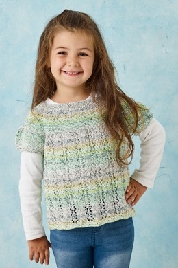 Bluse med rundt bærestykke - Opskrift 891316