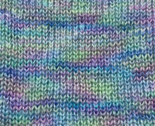 Mohairgarn Bella Color by Permin 883153 Lilla-Grøn-Blå