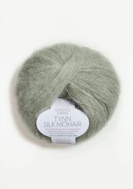 Garn Sandnes Tynn Silkmohair 8521 - Støvet Lys Grøn