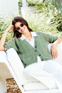 16751 - Kort trøje med hulmønster