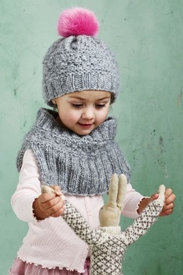 896234 - Hals og hue i strukturstrik