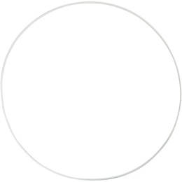 Hvid metalring 15 cm