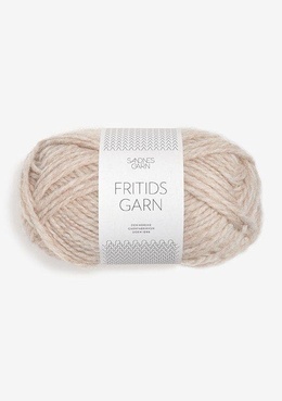 Garn Fritidsgarn 3021 Lys Beige Meleret