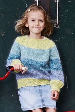 890912 - Sweater med snoet raglan og ballonærmer