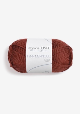 klompelompe-tynn-merinoull-3355-rust