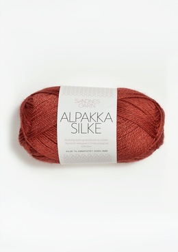 Garn Alpakka Silke 4035 Mørk Terracotta