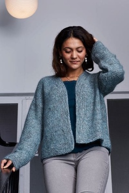 Strikkeopskrift på perlestrikket trøje