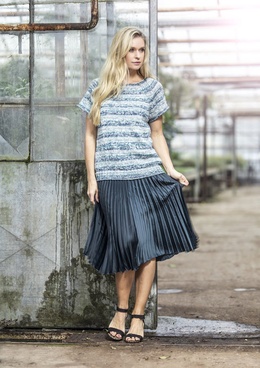 Strikkeopskrift på sommerbluse med raglan