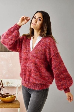 Sweater med V-hals