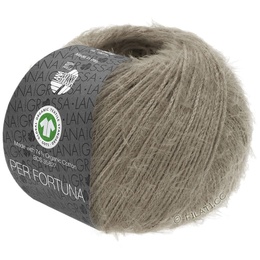 Garn Lana Grossa Per Fortuna 020 Gråbrun