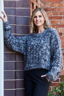 Strikkeopskrift på bluse med snoninger