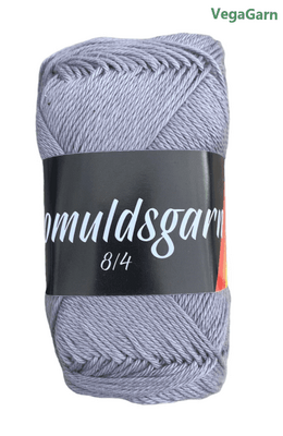 Garn Bomuldsgarn 8/4 farve 40 Grå