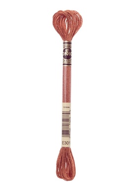 Broderigarn Kobber metallic