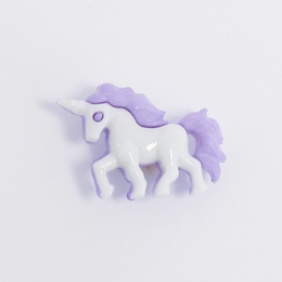 Knap med lilla enhjørning