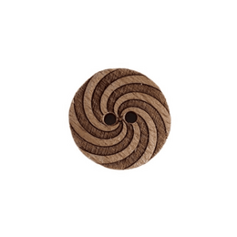 Træknap med spiral og 2 huller 18 mm