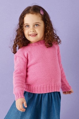 Strikkeopskrift på basisbluse til børn