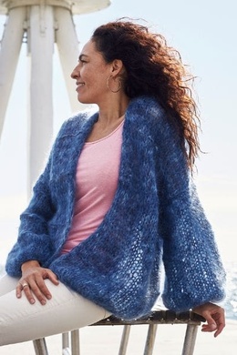 Strikkeopskrift på stor trøje