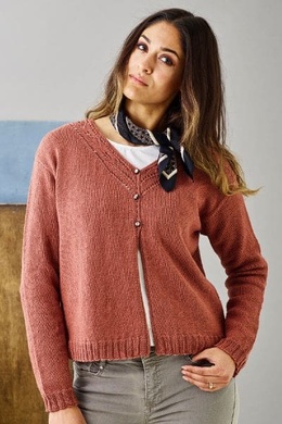 Trøje med V-hals strikkeopskrift