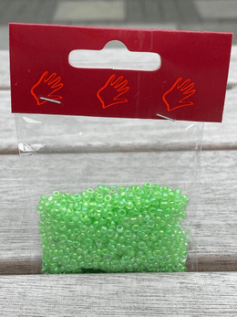 Glasperler Lysegrøn