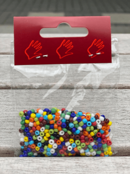 Glasperler blandede farver