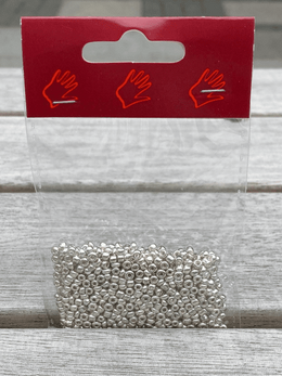Glasperler Sølv