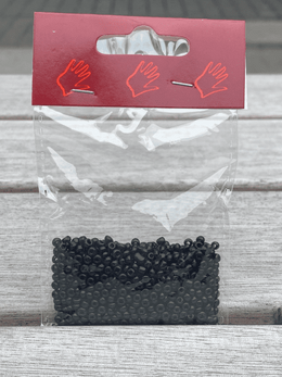Glasperler 2,5 mm Sort