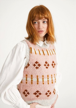 Strikkeopskrift Skogafjell Vest