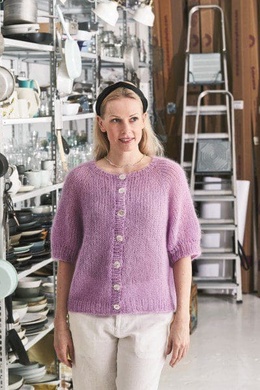 Strikkeopskrift Raglantrøje med kort ærme