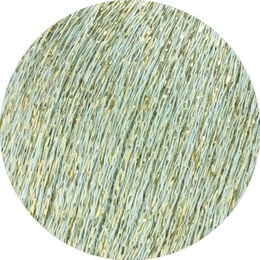 Mintfarvet glimmergarn