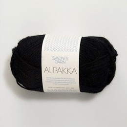 Garn Alpakka 1099 Sort