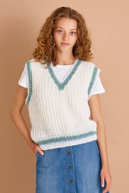 Strikkeopskrift på tennisvest