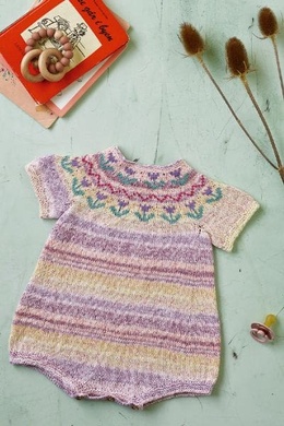 Strikkeopskrift på babyromper