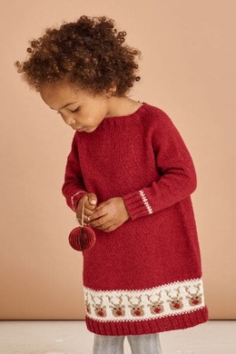 Strikkeopskrift på julekjole