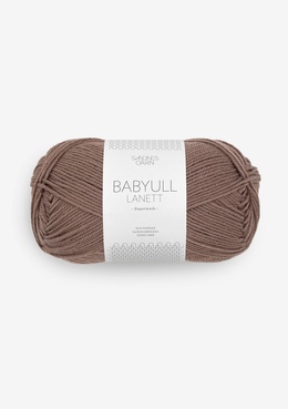 Garn Babyull Lanett 3161 Hasselnød