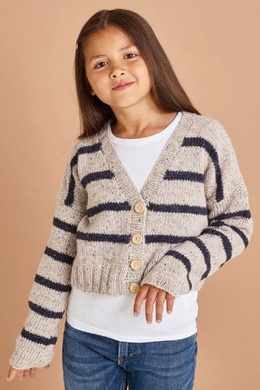 Strikkeopskrift på cardigan til piger
