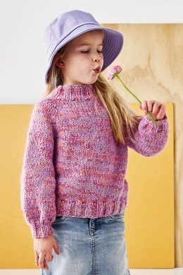 Strikkeopskrift på raglanbluse til børn