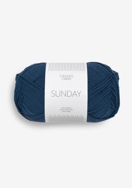 Garn Sunday 6062 Blå