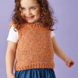 Strikkeopskrift på vest med glimmer