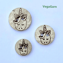 Lyse kokosknapper med Enhjørninger