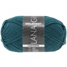 Strømpegarn Meilenweit Cashmere 042 Dybhavsgrøn