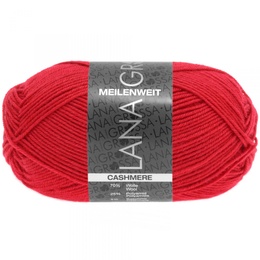 Strømpegarn Meilenweit Cashmere 006 Rød