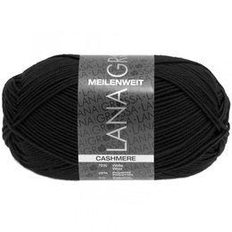Strømpegarn Meilenweit Cashmere 008 Sort